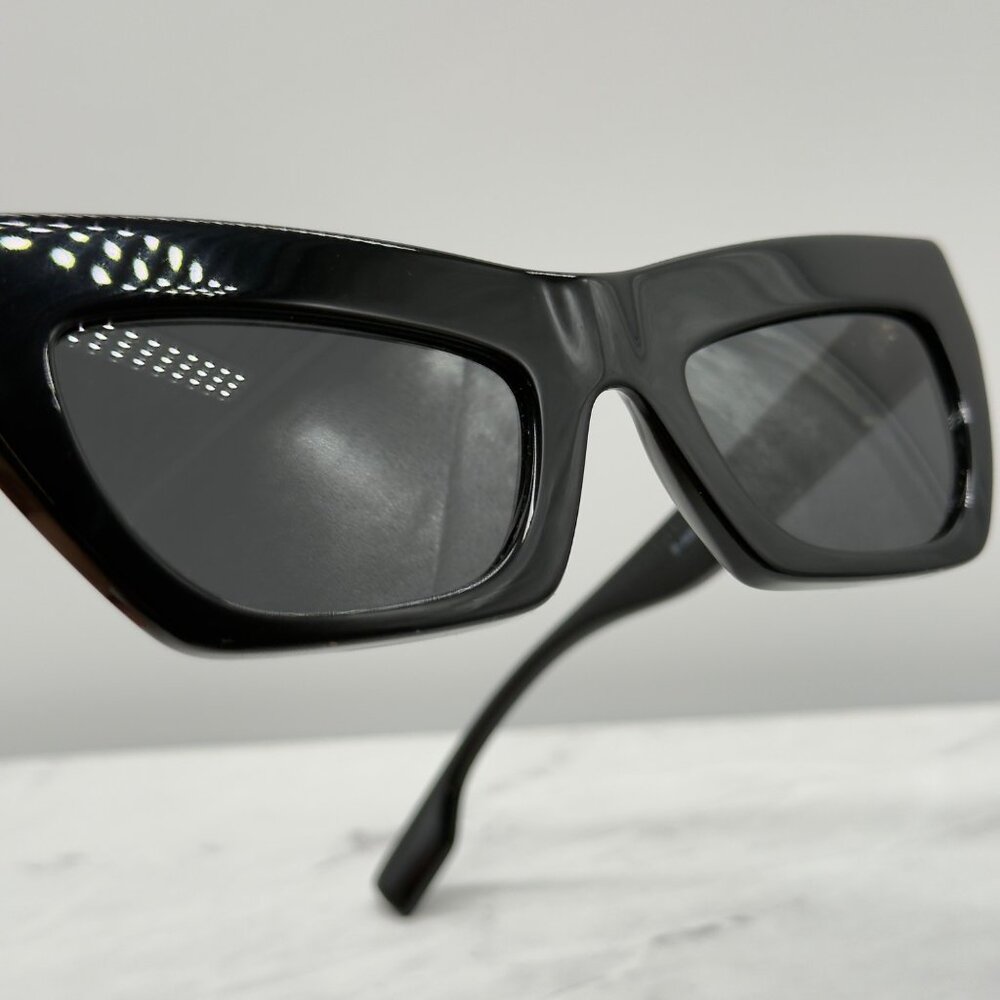 Burberry BE4405 300187 Sunglasses Black Frame Dark Grey Lens 51mm - Picture 12 of 12